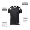 Russell Athletic Ladies Phenom6 Flag Football Jersey Elite Performance Mesh Football Shirt for Women, Perfect for Team Play & Training, Black/White XL view 4