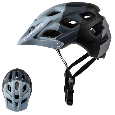 Exclusky Bike Helmet Mountain for Adults Lightweight MTB Cycling Helmet for Men Women Adjustable Bicycle Helmet with Visor