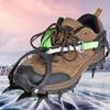 Crampons 1 Pair 14 Teeth Ice Crampons Anti Slip Shoe Grips Spikes Cleats for Outdoor Snow Hiking Climbing view 2