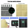FABOOD F 12V 24V Rocker Switch Panel 7 Gang Toggle Switches Waterproof ON/Off Green LED Backlight with 4.8 Amps Dual USB Voltmeter for Boat Car Marine Truck Trailer Caravan view 4