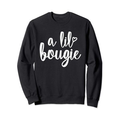 A Lil Bougie Melanin Poppin Black History Christmas Gift Sweatshirt