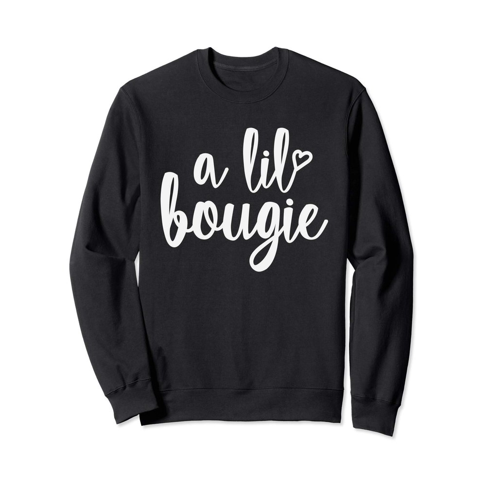 A Lil Bougie Melanin Poppin Black History Christmas Gift Sweatshirt