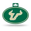 NCAA South Florida Bulls Color Team Logo Oval Sticker view 1