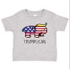 Ink Trendz Trumplican Cute Toddler T-Shirt, GOP, Republican Tee, President 47 (Heather Grey, 2T) view 1