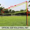 Volleyball Net Outdoor - Portable Volleyball Set for Backyard with Professional Volleyball Net, Wrap Yarn Volleyball and Pump, Boundary Line, Carry Bag view 3