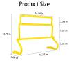 ASENVER 4 Height Adjustable Speed Training Hurdles Fitness & Speed Training Equipment (Set of 5) view 3
