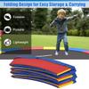 Giantex Trampoline Pad, 8ft 10ft 12ft 14ft Trampoline Replacement Safety Pad, No Holes for Pole, Waterproof Trampoline Accessories Spring Cover (12 Ft, Multicolor) view 3