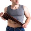 Flygo Mens Cotton Winter Warm Thermal Tank Top Fleece Lined Underwear Sleeveless Vest (Dark Grey, Large) view 1