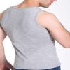 Flygo Mens Cotton Winter Warm Thermal Tank Top Fleece Lined Underwear Sleeveless Vest (Dark Grey, Large) view 4