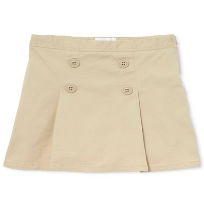 The Children's Place Girls' Uniform Button Skort Sandy 8