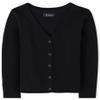 The Children's Place girls V-neck Cardigan Sweater, Black, Small US view 1