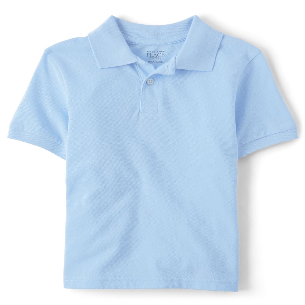 The Children's Place boys Uniform Pique Polo Shirt, Brook, XL 14 husky