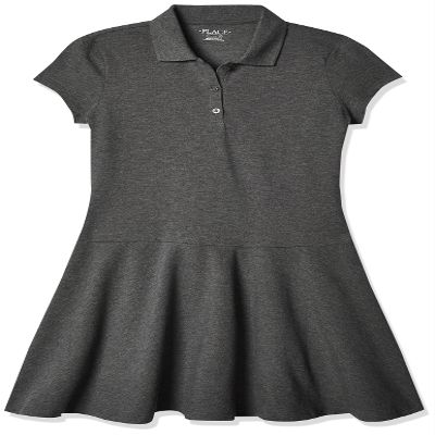 The Children's Place girls Uniform Pique Polo Dress, H/T Eclipse 1, 16 Years US