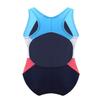 iiniim Kids Girls Athletic Sports One-Piece Swimsuit Swimwear Racer Back Cutouts Swim Top Surfing Bathing Suit Sky_Blue 6 view 2
