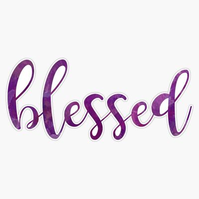Blessed Vinyl Waterproof Sticker Decal Car Laptop Wall Window Bumper Sticker 5"