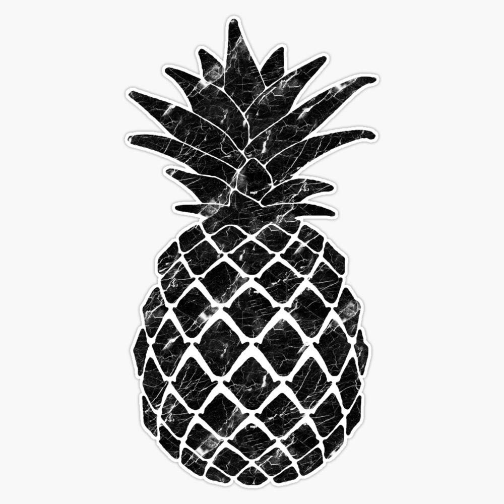 Marble Pineapple Sticker Decal Vinyl Bumper Stickers Waterproof 5"
