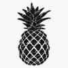 Marble Pineapple Sticker Decal Vinyl Bumper Stickers Waterproof 5" view 1