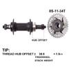 DRIFT MANIAC 8 Speed Freewheel 11-34 Epoch E-Bike Sprocket 8spd view 2