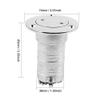 Boat Fuel for Marine Yacht, 316 Stainless Steel 1.5in Boat Deck Fill Filler Fuel Accessories view 2