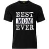 100% Cotton Womens Best Mom Ever Shirt Funny Mommy T-Shirt XL Black view 2