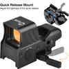 CVLIFE Upgraded Quick-Detach Picatinny Mount for Red Dot Sight,Multiple Reticle System Open Reflex Sight, 33mm Wide Objective Diameters Red Dot Optics with Fully Multi-Coated Lenses. view 2