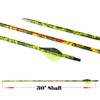 Pinals Archery 30" 300 340 350 400 Spine Carbon Hunting Arrows for Compound Recurve Bow Practice Target 30 Inch Camo Arrow Shaft Pack of 12PCS Yellow 340 view 4