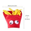 Amosfun Halloween Party Hat French Fries Shape Headpiece Costume Photo Prop for Kids and Adults Food Theme Accessory view 2