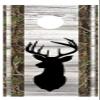 Lets Print Big Buck Head Deer Silhouette Corn Hole Board Decal Wrap view 1