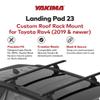Yakima Custom Landing Pad 23, Fixed Point Tower Installation Mounts for Flush Rail Rooftops, Rack Mount Compatible with 2019 and Newer Toyota Rav4 SUV view 3