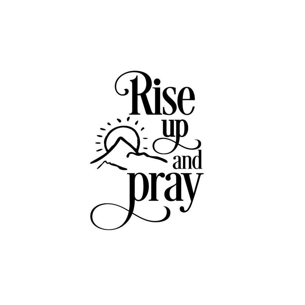 Check Custom Design Rise Up and Pray Decal