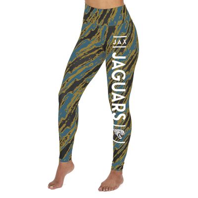 Zubaz NFL Women's Diagonal Streak Leggings, Jacksonville Jaguars X-Small