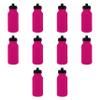 DISCOUNT PROMOS 20 oz. Water Bottles with Push Cap Set of 10, Bulk Pack - Perfect for Gym, Hiking, Camping, Outdoor Sports - Neon Pink view 1