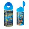 3D LiveLife Drinking Bottle - Shark from Deluxebase. Shark 20oz Tumbler with Lenticular 3D Image, BPA Free Reusable Water Bottle with Easy to Use Straw Lid. view 1
