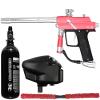 Action Village Azodin Blitz 4 Core Paintball Gun Package Kit (Dust Pink/Polished Silver)