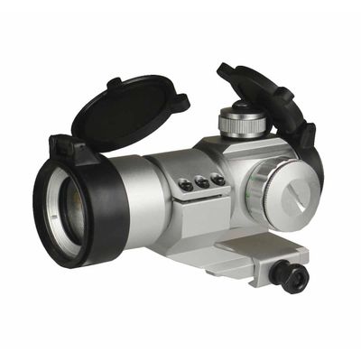 Tactical Scope Reflex Stinger 4 MOA Red - Green Dot Sight with Picatinny Mount (Silver)