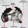 Tactical Scope Reflex Stinger 4 MOA Red - Green Dot Sight with Picatinny Mount (Silver) view 3