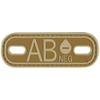 Blood Type AB Negative PVC Patch view 1