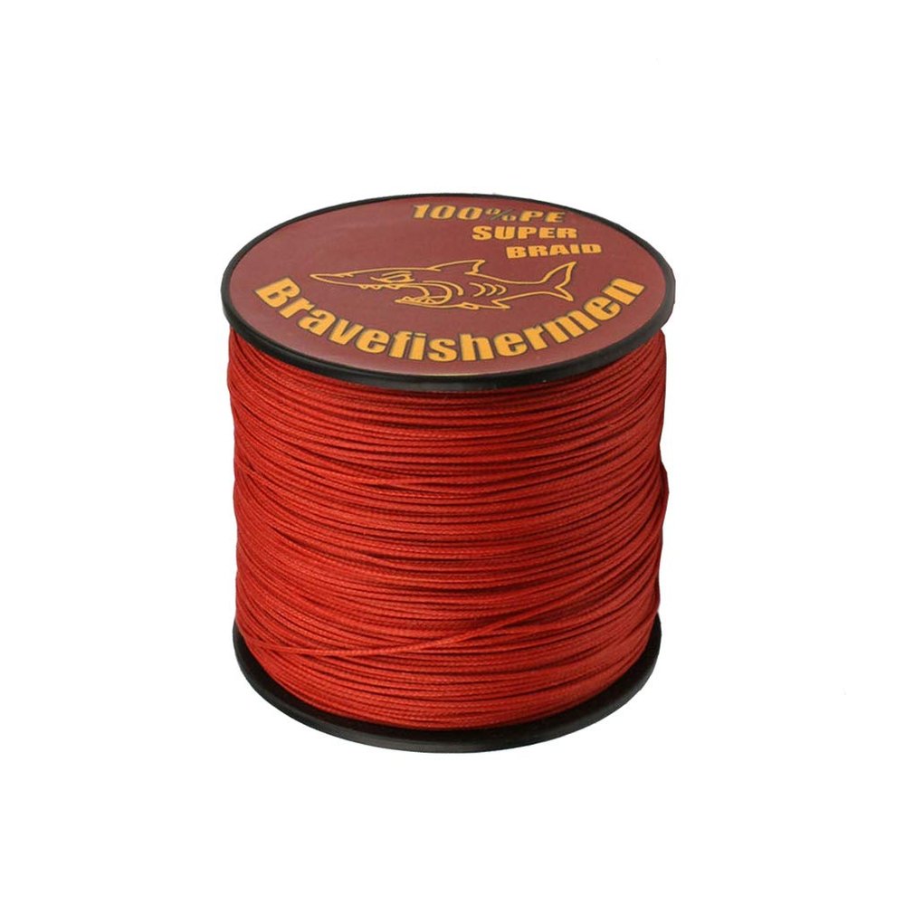 Red Super Strong 50.lb Braided Fishing Line 6LB to 100LB (1000m, 50LB)