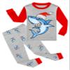 KikizYe Christmas Shark Baby Boys Long Sleeve Pajamas 100% Cotton Pjs Holiday Grey Sleepwears Infant Size 18-24 Months view 1