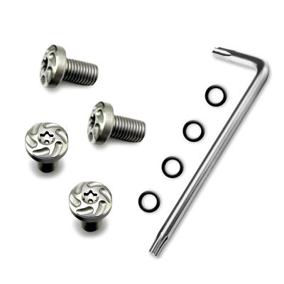 1911 Grip Screws, 4 O Rings, T10 Torx Key, Fancy Silver 1911 Screws