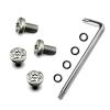 1911 Grip Screws, 4 O Rings, T10 Torx Key, Fancy Silver 1911 Screws view 1