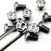 1911 Grip Screws, 4 O Rings, T10 Torx Key, Fancy Silver 1911 Screws view 2