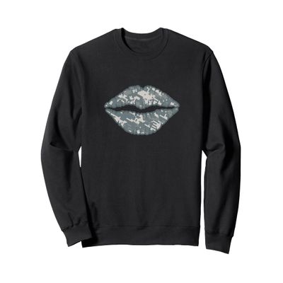 Camo Lip Kiss Sweatshirt