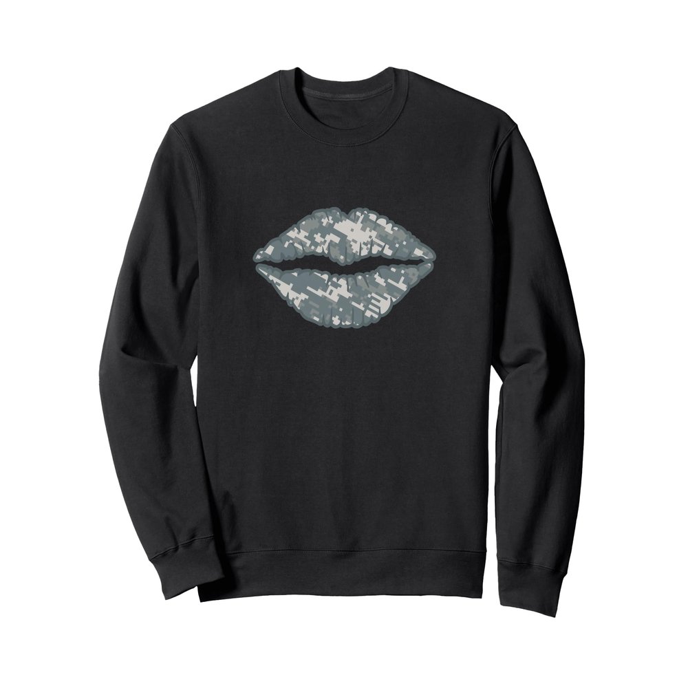 Camo Lip Kiss Sweatshirt