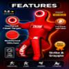 Un-Filled Grappling Dummy Wrestling Dummy Jiu Jitsu Dummy for BJJ MMA Judo Karate Practice Adult Kids and Youth Training Tackling Dummies - Red, 5ft / 60" view 2