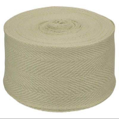 Country Brook Design 1 1/4 Inch Taupe Herringbone Cotton Binding Tape Closeout, 70 Yards