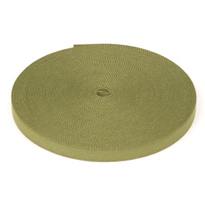 Country Brook Design 5/8 Inch Berry Compliant Camo 483 Olive Green Heavy Cotton Webbing Closeout, 60 Yards