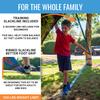 Slackline Kit 70' with Training Line  Slack Lines for Backyard Fun, Balance Rope for Kids & Adults, Dual Gear Ratchet, Heavy-Duty 440lbs Rating, Easy Setup, Includes Carrying Bag & Giftable Box view 3