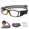 SooGree Basketball Dribbling Glasses Soccer Football Sports Protective Eyewear Goggles Eye Safety Glasses Anti Fog Lens for Men Adults (yellow) view 1