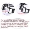 SooGree Basketball Dribbling Glasses Soccer Football Sports Protective Eyewear Goggles Eye Safety Glasses Anti Fog Lens for Men Adults (yellow) view 3